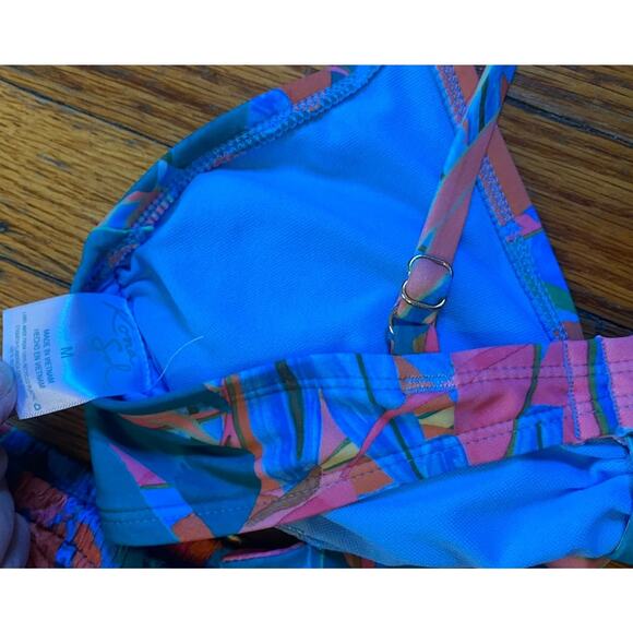 Kona Sol Swimsuit Bikini Top And Cover Wide Leg Flowing Pants Set Women’s M - Picture 8 of 8